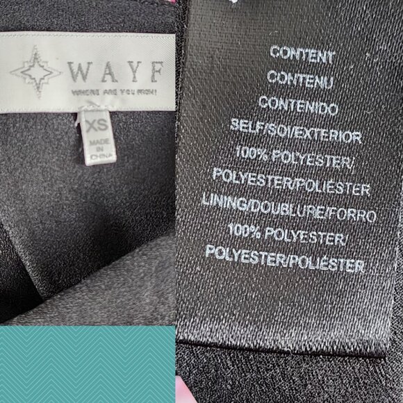 WAYF Pink Colorful Floral Chiffon Overlay Round Neck Mini Dress - Picture 5 of 5